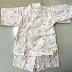 すみっコぐらし　ベビー甚平　ピンク　80