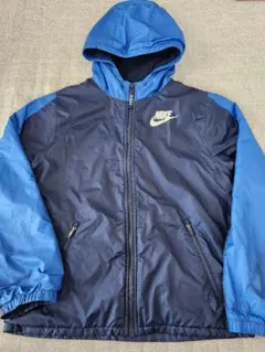 NIKE 子供用 フード付きジャケット ネイビー/ブルー ※汚れあり