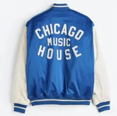 【超美品】限定廃盤 H&M×シカゴハウスミュージック コラボ サテンスタジャン