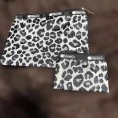 新品LeSportsac エクラ 大人のレオパード柄ポーチセット コラボ付録のサムネイル
