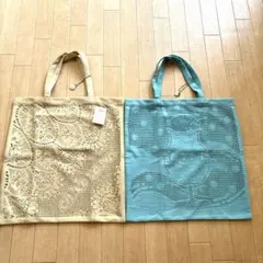 Chikazawa レーストートバッグ 2点セットのサムネイル