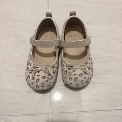 フォーマルシューズ　バースデイ　17.0 　女の子　レオパード　バレエシューズ