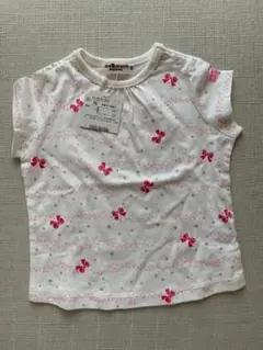 HOT BISCUITS ホットビスケッツ リボン柄 Tシャツ 70