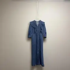 SNIDEL デニム ロングシャツワンピース