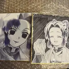 胡蝶しのぶ　2種セット　ミニ色紙　鬼滅　ダイニング