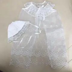 ホワイト セレモニードレス 帽子付き