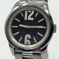 BVLGARI/ソロテンポ ST37S 格子柄文字盤 ラウンド 純正バンドのサムネイル
