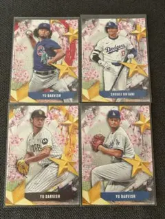Topps Stars of Japan 大谷翔平 ダルビッシュ有 4장 세트