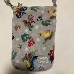 FEILER フェイラー　ハイジ　ドット スマホショルダー　シルバーグレー