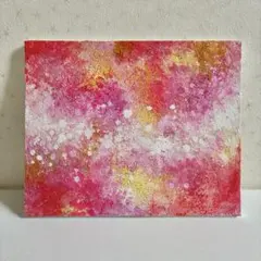 春色＊テクスチャーアート　絵画　原画　桜　季節　入学　卒業　人気　プレゼント