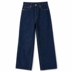 GU ハイライズストレートジーンズ 濃紺 デニムのサムネイル