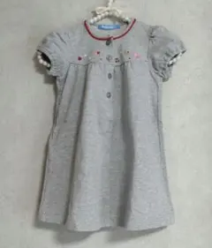 familiarファミリア90cmトレーナーワンピース　お刺繍リアちゃん