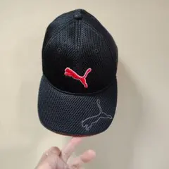 PUMA キャップ ブラック メッシュ ゴルフ