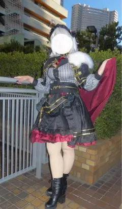 にじさんじ　サーニャ コスプレ フルセット 靴 ウィッグ 衣装 Amazon.co.jp: コスプレ衣装 【髪飾り、靴下付き】 フルセット 葛葉