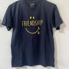 BEAMS T 半袖Tシャツ ネイビー FRIENDSHIPロゴ Sのサムネイル