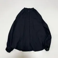 24SS トゥモローランドコレクション ストレッチブロード ピンタックブラウス