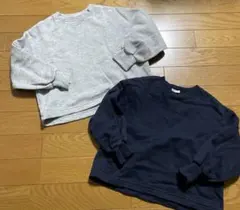 GUジーユーキッズ　裏起毛　トレーナー２枚セット120 110