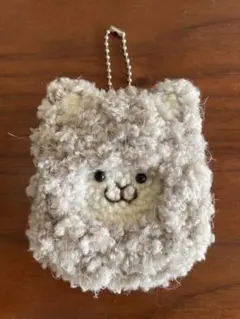 パンチニードル アルパカキーホルダー