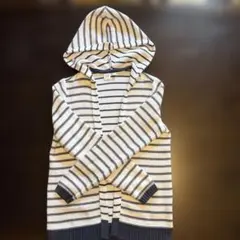 GAP KIDS ストライプ フード付きパーカー XL