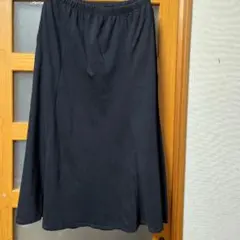 UNIQLOブラック フレアスカート 綿100%