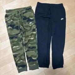【美品】Nike 迷彩 黒 パンツ Lサイズ セット売り！