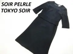 美品　ソワールペルル　東京ソワール　フォーマル　ワンピース　ブラック　１１