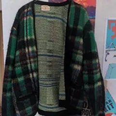 60年代 ARROW カーディガン XL グリーン系のサムネイル