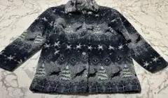 90s★L.L.Bean フリースコート M ダークブルー