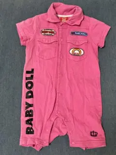 BABYDOLL ベビー服 ロンパース ピンク 70cmのサムネイル