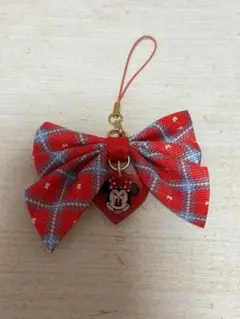 ミニーマウス リボンストラップ