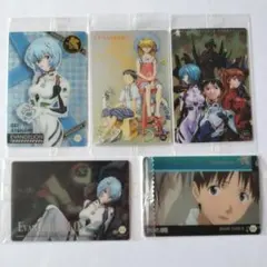 エヴァンゲリオン ウエハースカード 5枚(VSP-01/SP-04 綾波レイ等)