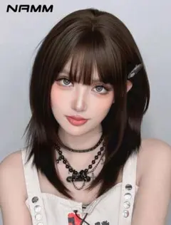⑤NAMM ウィッグ ミディアム ブラックブラウンのサムネイル