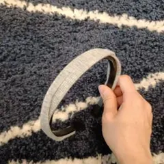 シンプル グレー ヘアバンド カチューシャ