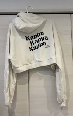 KappaxHeatherスウェットパーカー　FREEサイズ　ホワイト05
