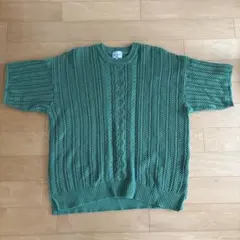 EMMA CLOTHES 半袖 ニット グリーン