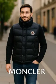 美品 MONCLER モンクレール キルティング コットン ダウンベスト S MONCLER - 美品 MONCLER モンクレール キルティング コットン