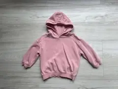 H&M エイチアンドエムピンク フード付き トレーナー 90