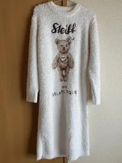 ジェラピケ　Steiff テディベアプリント ルームウェア
