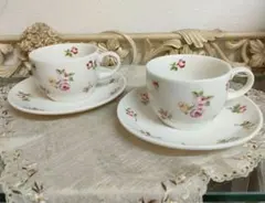 ❤︎マニー セゾンドローズ 陶器ティーセット プレート、カップ&ソーサー、ポット❤︎ ❤︎マニー セゾンドローズ 陶器ティーセット プレート、カップ