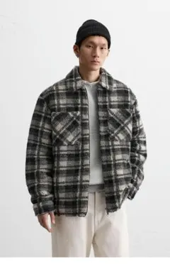ZARA チェック柄オーバーシャツ 2025AK100