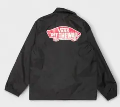 VANS バンズ　黒　ブラック コーチジャケット　ナイロンジャケット　M