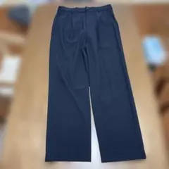 UNIQLO メンズ　タックワイドパンツ　ブラック　Sサイズ