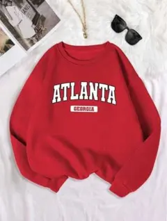 SHEIN スウェット レッド 裏起毛 冬服