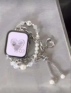 Applewatchバンド 42mm レディース ビーズ