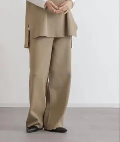ニット ワイドパンツ