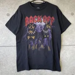 u12 BACK OFF グラフィック Tシャツ ブラック Mサイズ