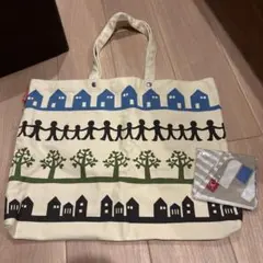 一条工務店トートバッグ　カルディ手ぬぐいエコバッグのサムネイル