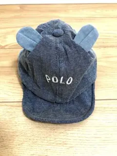 POLO デニムキャップ　ポロ　ベビー　子供　帽子　バースデイ 44cm