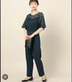 UNITED ARROWS♡オールインワン♡パンツドレス♡ブラック