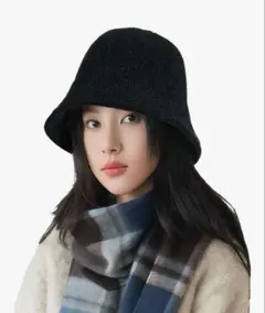 【新品未開封】バケットハット　黒　レディース　ブラック　バケハ　alicret